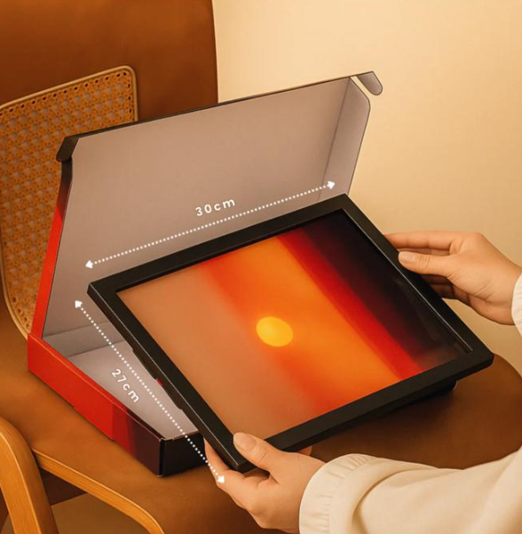 Cuadro de Puesta de Sol Iluminada y Ajustable